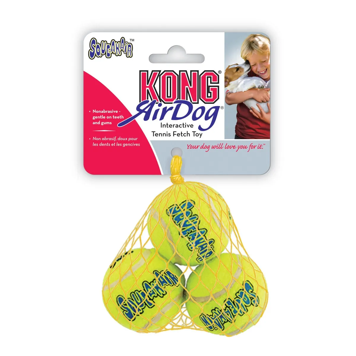 KONG Squeakair Tennis Ball koera mänguasi, XS, 3 tk - Tootepilt