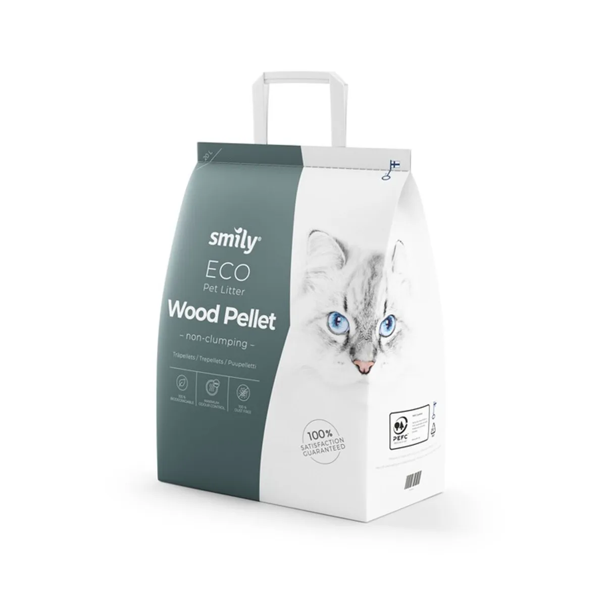Smily Eco kassiliiv puidugraanulitega, 20 L - Tootepilt