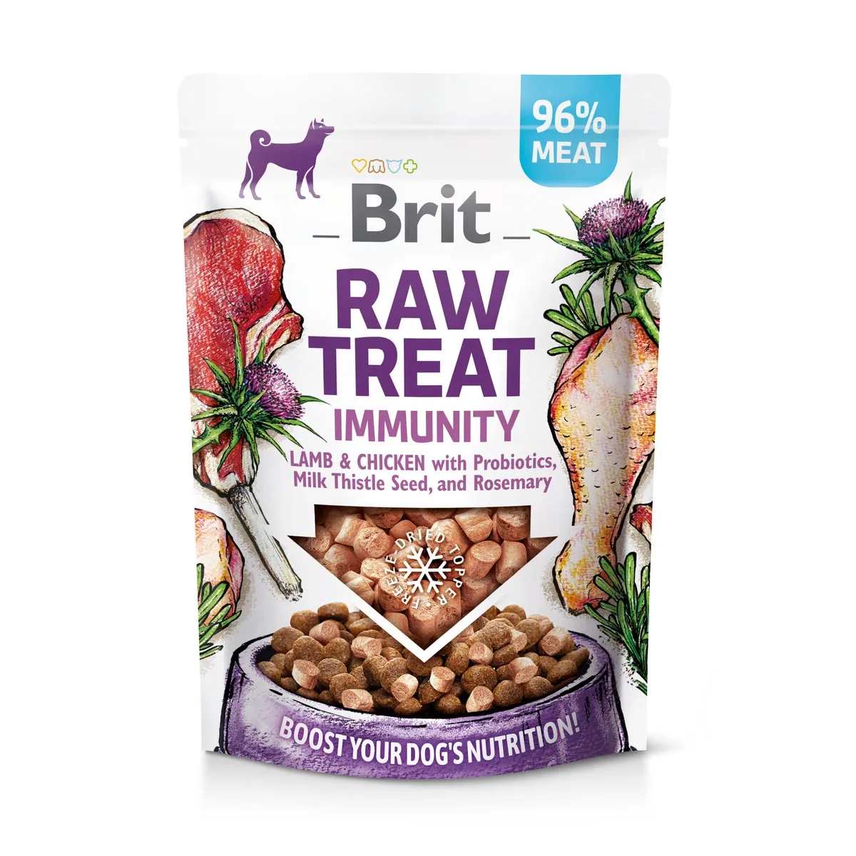 Brit Care Immunity külmkuivatatud maius koerale, kana/lammas/siga, 40g - Tootepilt