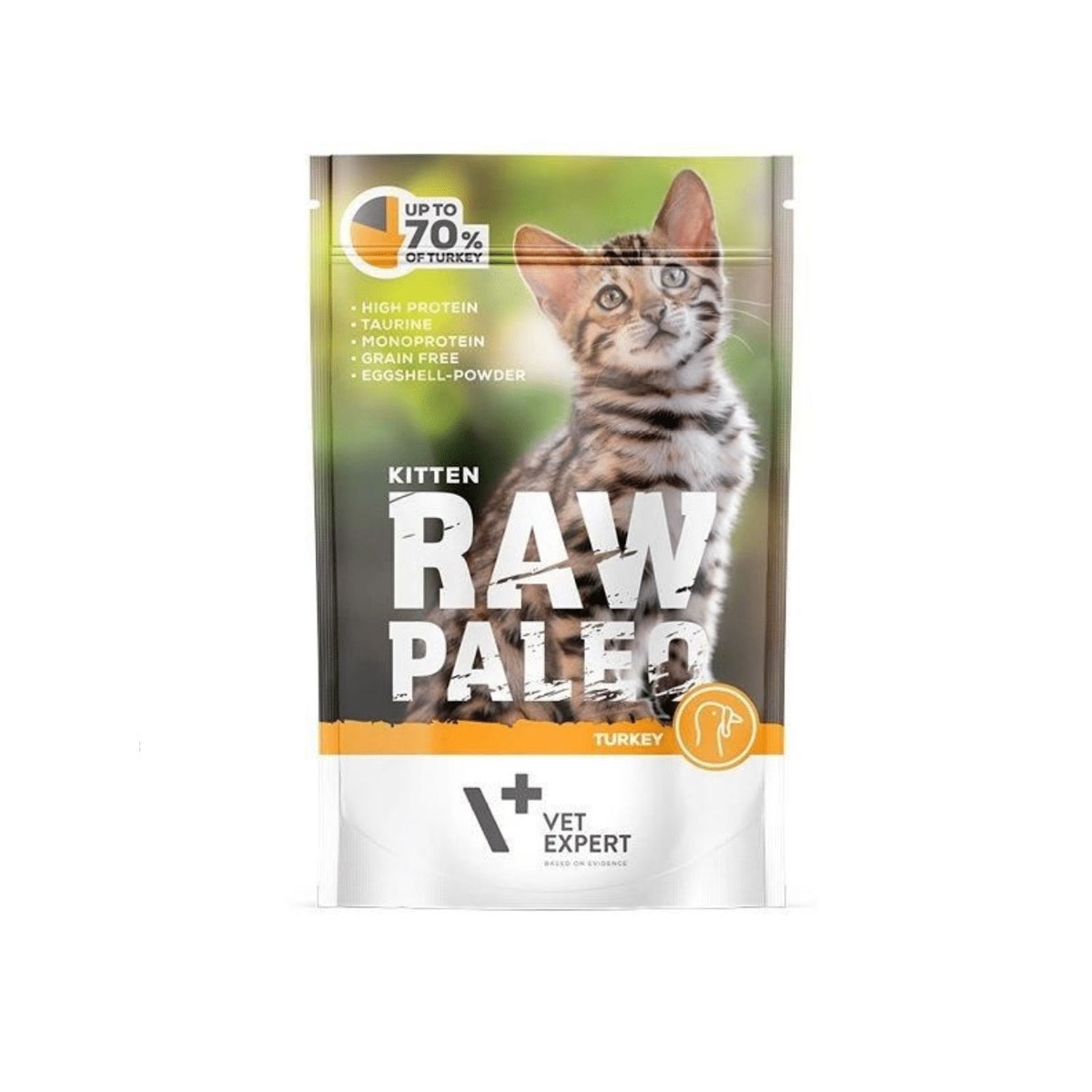 Raw Paleo einekotike kassipojale kalkuniga, 100 g - Tootepilt 1