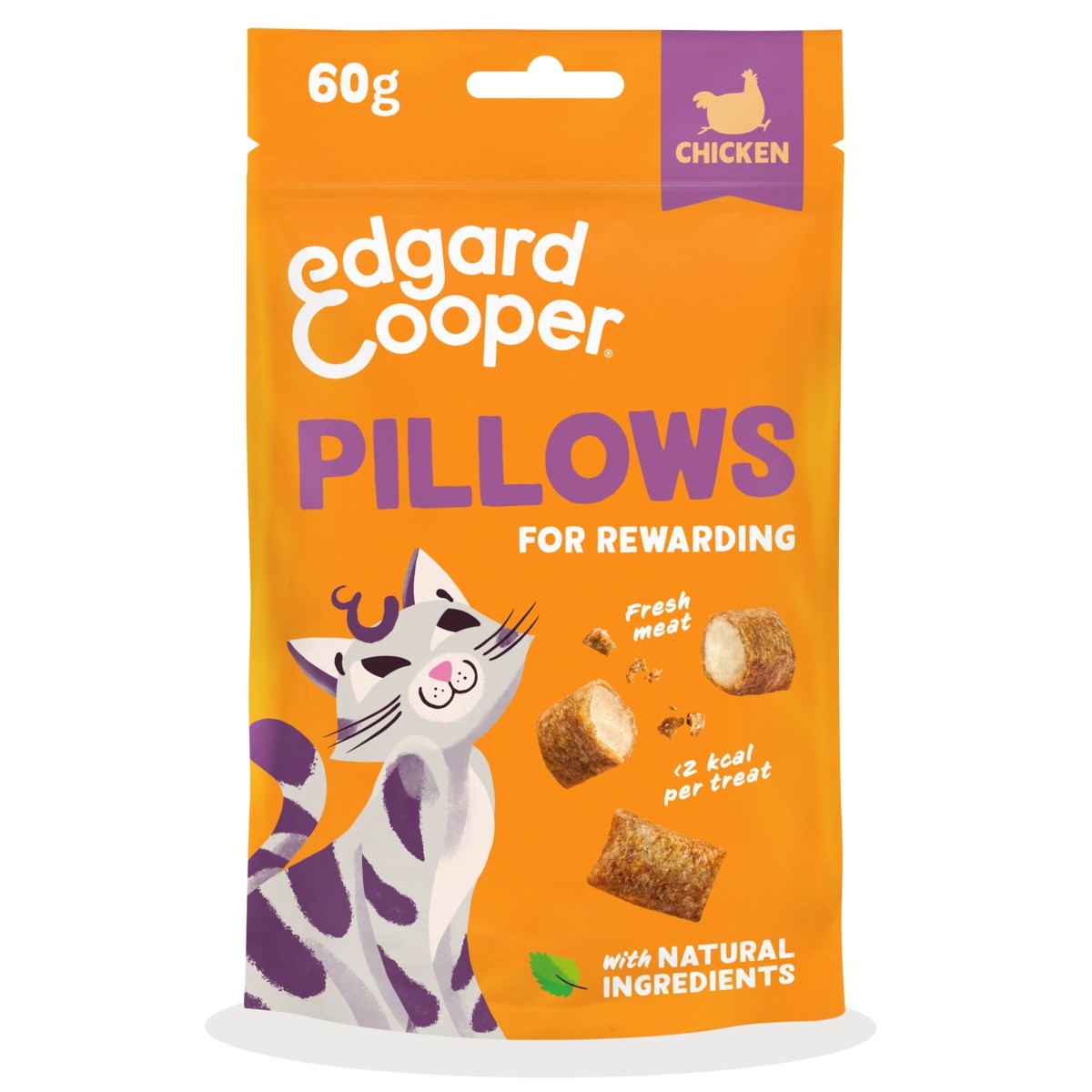 Edgard Cooper Pillows kassi maius, kana, 60 g - Tootepilt 1