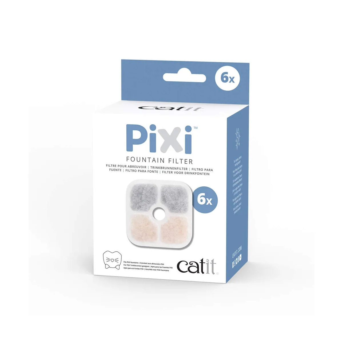 Catit Pixi joogipurskkaevu filtrid, 6 tk - Tootepilt 1
