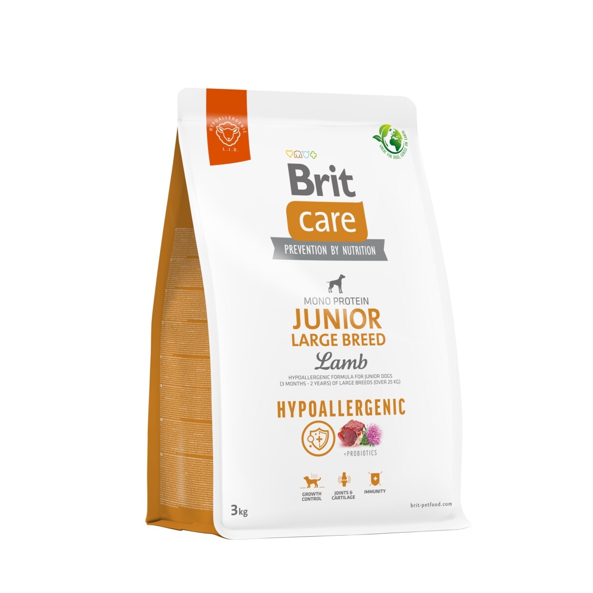Brit Care Junior kuivtoit suurt tõugu koerale, lammas/riis, 3 kg - Tootepilt 1