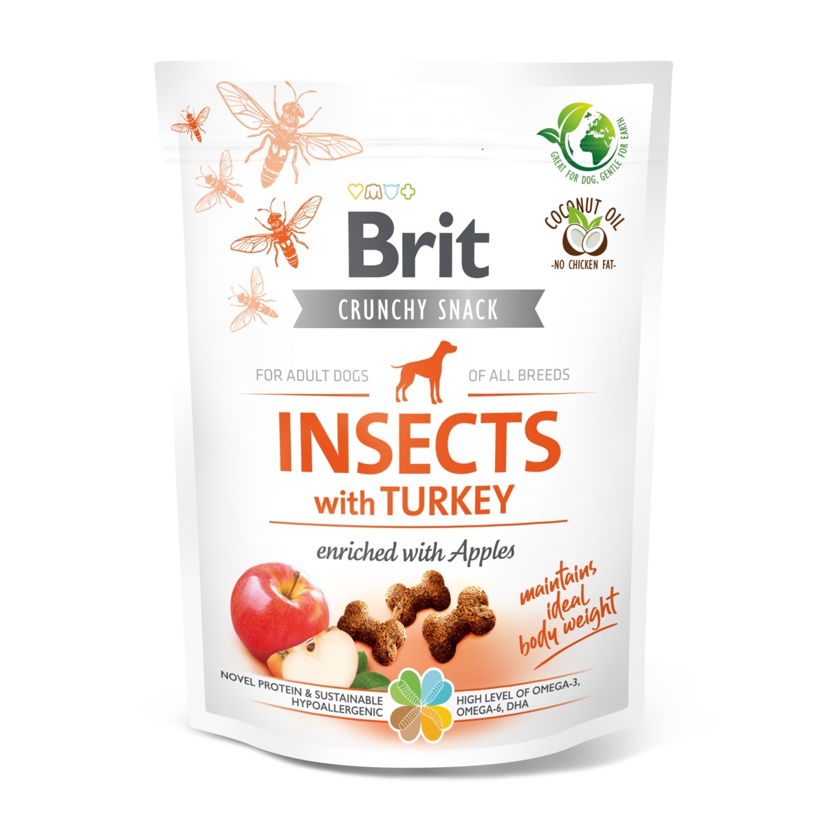 Brit Care Cracker koera maius, putukad/kalkun/õun, 200 g - Tootepilt 1
