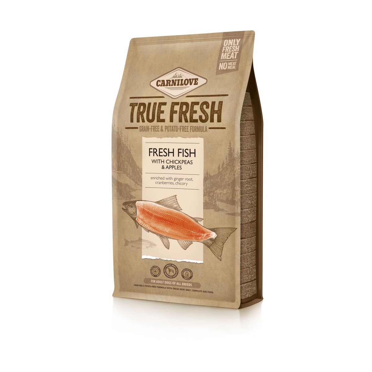 Carnilove True Fresh koera kuivtoit, kala, 1,4 kg - Tootepilt 1