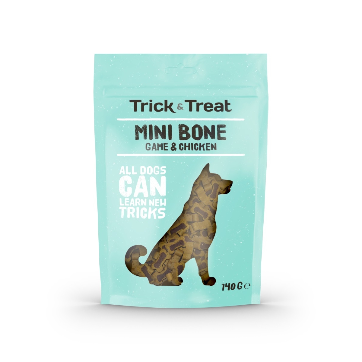Trick&Treat Mini Bone treeningmaius koerale, uluk/kana, 140 g - Tootepilt 1