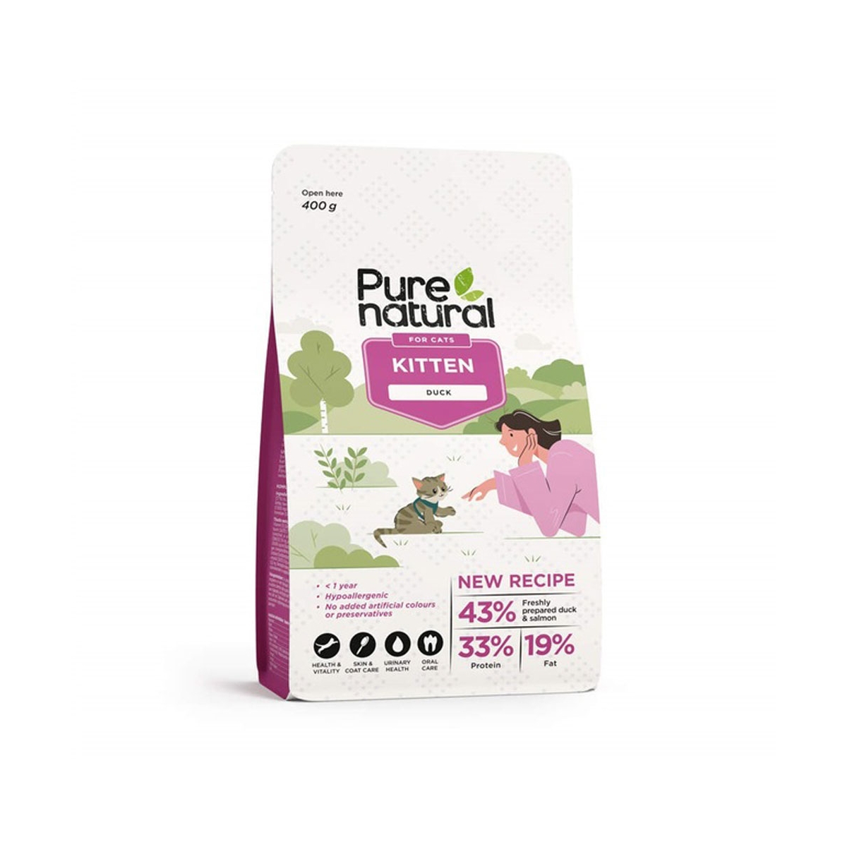 Purenatural kassipoja kuivtoit, part, 400 g - Tootepilt 1