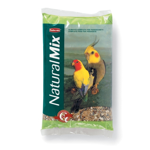 Padovan NaturalMix Parrocchetti täistoit papagoidele 850 g