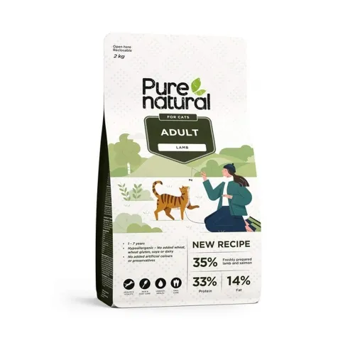 Purenatural kassi kuivtoit, lammas, 2 kg