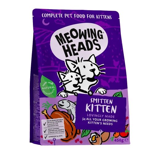 Meowing Heads Smitten Kitten kassipoja kuivtoit 450 g