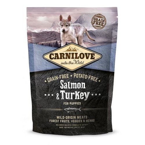 Carnilove kuivtoit kutsikatele lõhe ja kalkuniga 1,5 kg