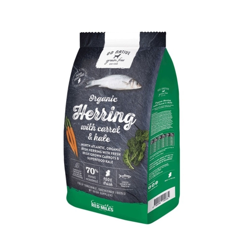 Go Native kuivtoit koertele heeringa, porgandi ja lehtkapsaga, 800 g