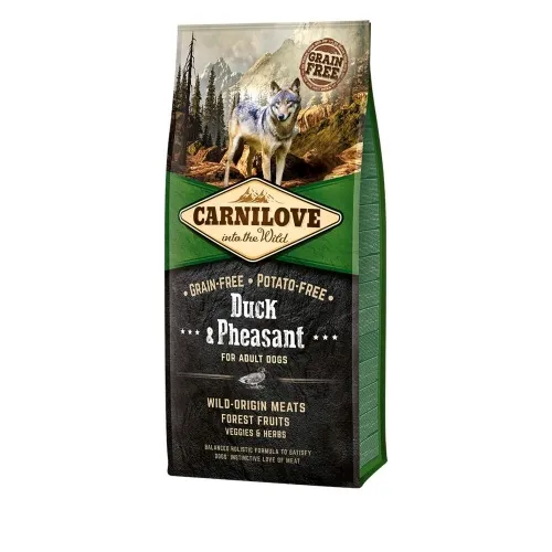 Carnilove koera kuivtoit, part/faasan, 12 kg