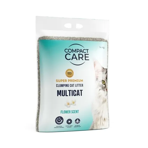 Compact Care Multicat lillelõhnaline kassiliiv, 14 kg