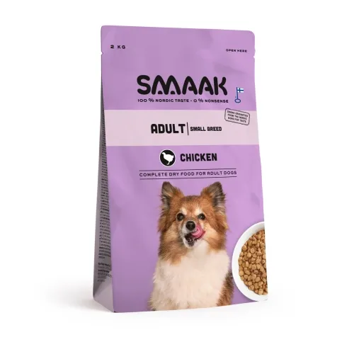 SMAAK koera kuivtoit väikestele koertele, kana, 2 kg