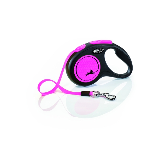 Flexi Neon lintrihm S 5 m, roosa