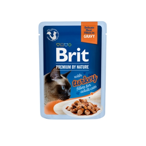 Brit Premium Delicate einekotike kassidele, kalkun kastmes 85 g