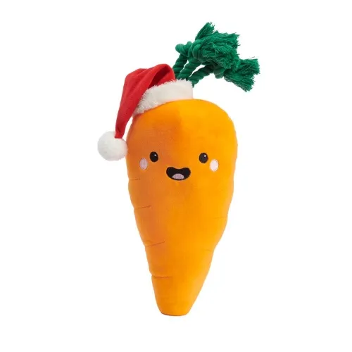Little & Bigger koera mänguasi, Xmas Happy Carrot nööriga, XL
