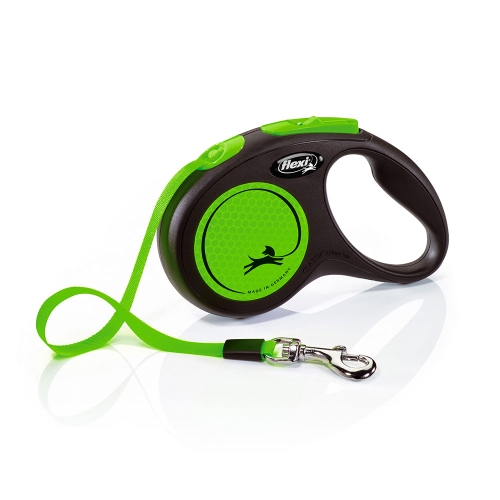 Flexi Neon lintrihm S 5 m, roheline