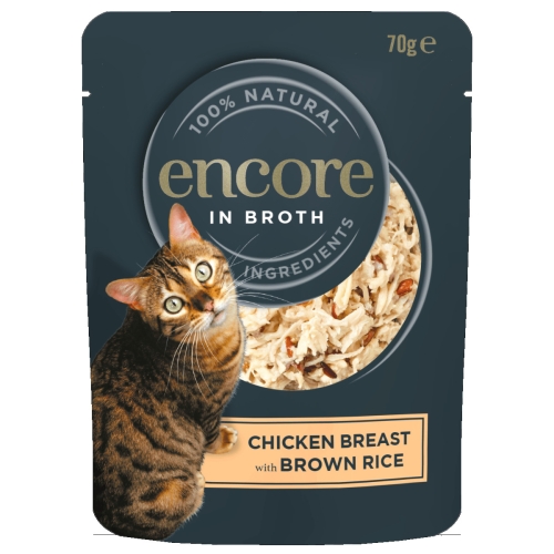 Encore einekotike kassidele, kana/pruun riis 70 g