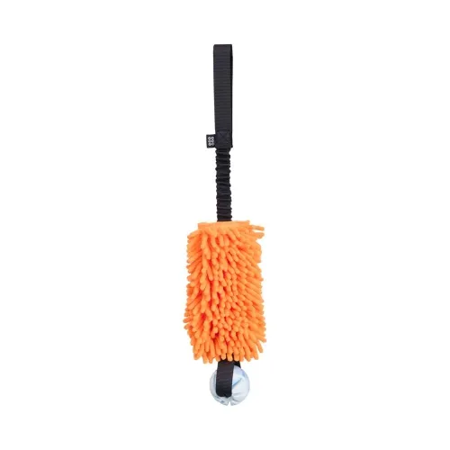Pro Dog Bungee Mop koera mänguasi, käepidemega pall, must/oranž