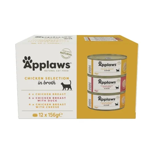 Applaws konservid kassidele, kanavalik 12 x 156g
