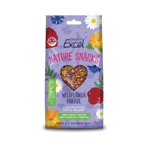 Burgess Excel Wildflower Forage maius väikeloomadele, 75g