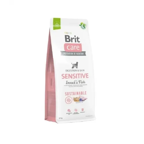 Brit Care Sensitive koera kuivtoit, putukavalk/kala, 12 kg