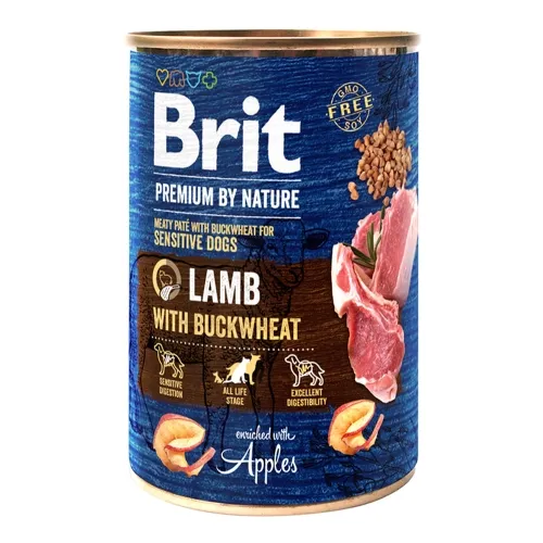 Brit Premium by Nature koera konserv lambaliha ja tatraga 800 g
