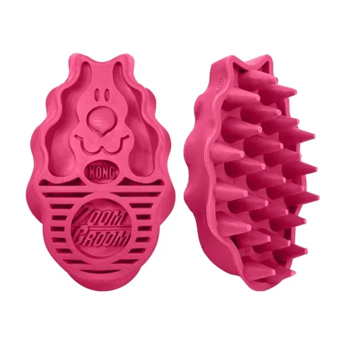 KONG ZoomGroom Raspberry hari