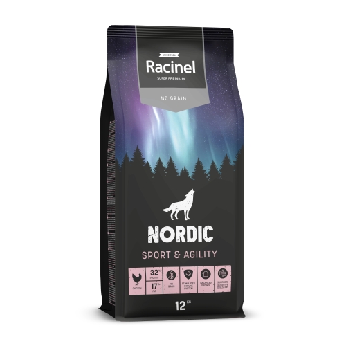 Racinel Black Label Sport&Agility kuivtoit täiskasvanud koertele 12 kg