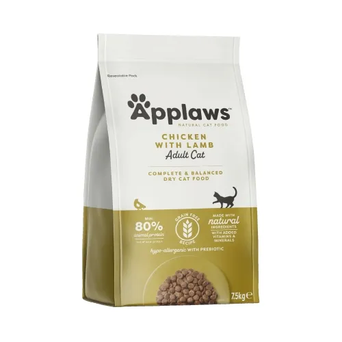 Applaws kuivtoit kassidele, kana- ja lambalihaga, 7.5 kg