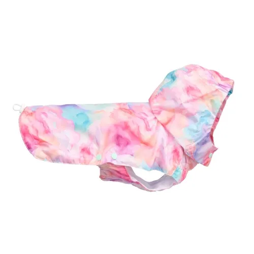 Little&Bigger Mistral kapuutsiga vihmajope Pastel Cloud muster 30