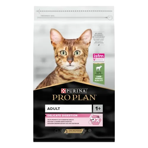 Purina Pro Plan kassitoit Delicate lambaga, 10 kg