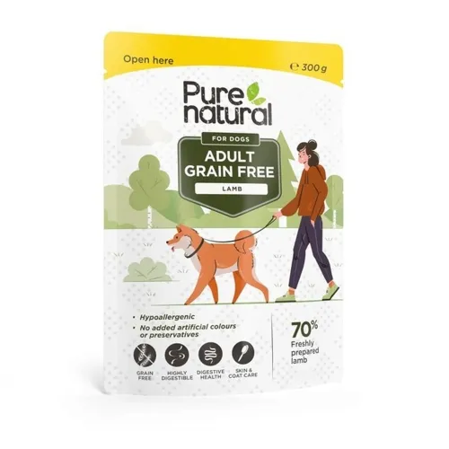 Purenatural koera einekotike, lammas, teraviljavaba, 300 g