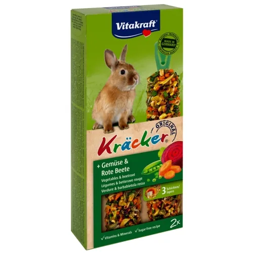 Vitakraft küülikute maius juurviljade ja peediga, 2 tk
