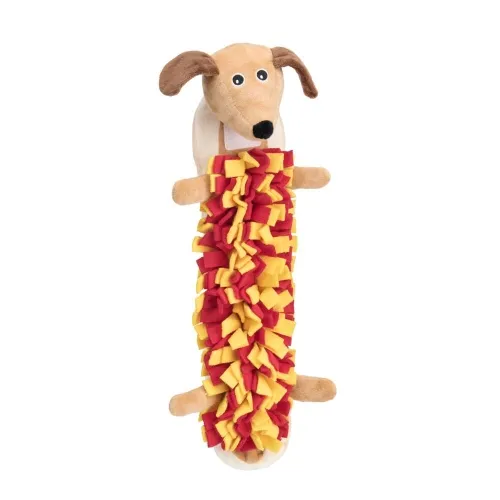 Little & Bigger koera mänguasi, Tasty Feast Puzzle Hot Dog, 47 cm