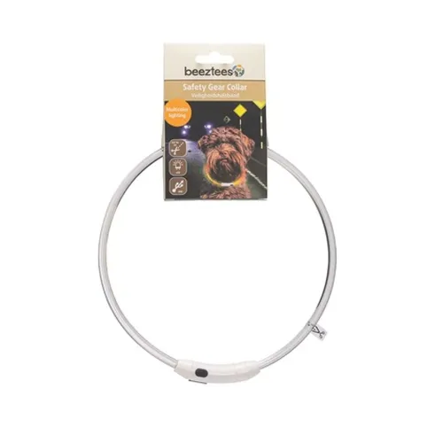 Beeztees kaelarihm Dogini led+usb multi