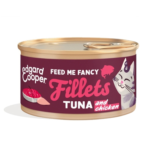 Edgard Cooper konserv kassile tuunikala ja kanaga 70 g