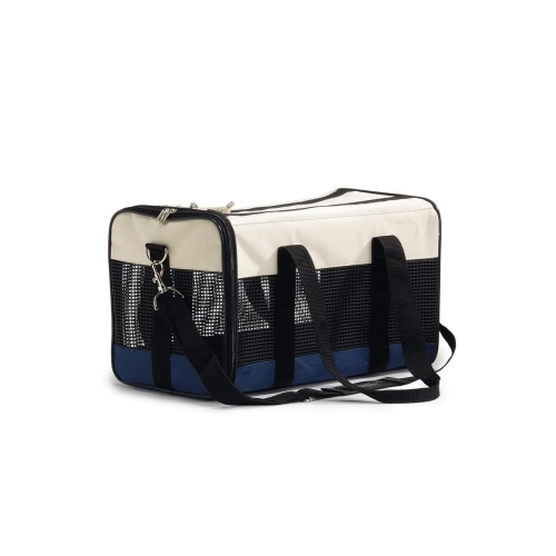 Beeztees Travel Carrier nailonist reisikott, beež/sinine