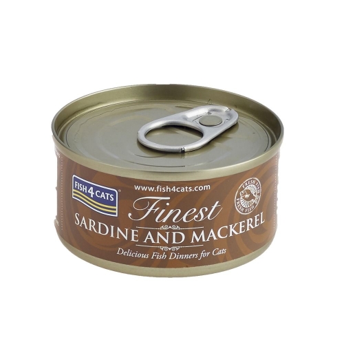 Fish4Cats konserv kassidele sardiini ja makrelliga 70 g