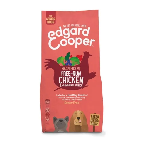 Edgard Cooper kuivtoit eakatele koertele, kana/lõhe, 7 kg