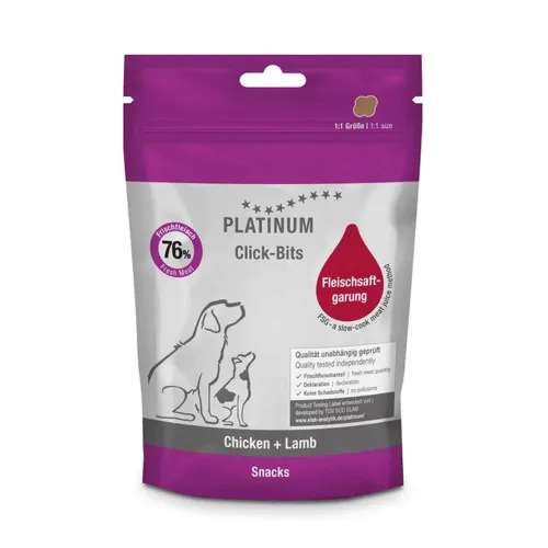 Platinum Click-Bits koeramaiused kana- ja lambalihaga, 150 g