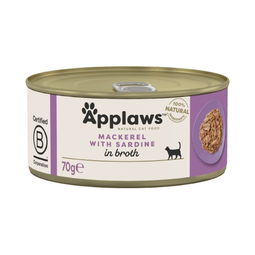 Applaws konserv kassidele, sardiini ja makrelliga, 70 g