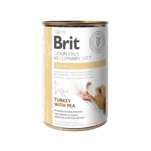 Brit GF Hepatic erisööt, konserv koerale, 400 g