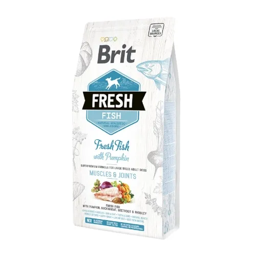 Brit Fresh kuivtoit suurt tõugu koerale, kala/kõrvits, 2,5 kg