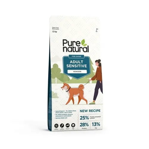 Purenatural Sensitive koera kuivtoit, hirv, 12 kg