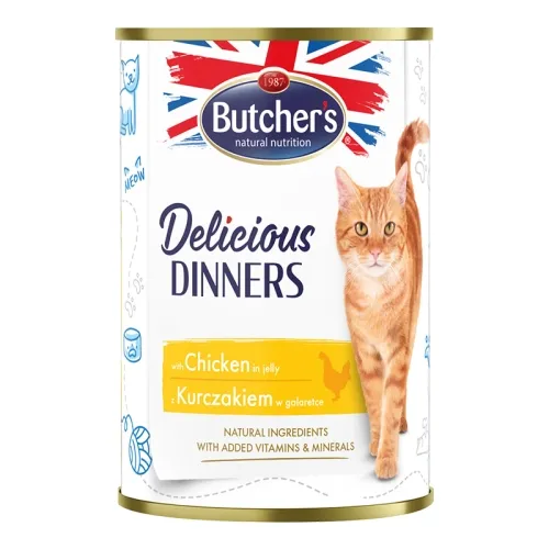 Butcher's kassi konserv Delicious Dinners kanatükkidega 400g