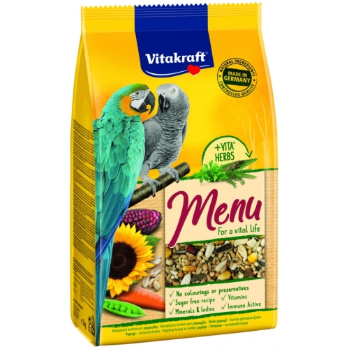 Vitakraft Premium Menu papagoide täissööt, 1 kg