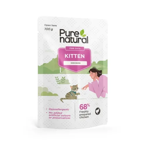 Purenatural kassipoja einekotike, kana/riis, 100 g